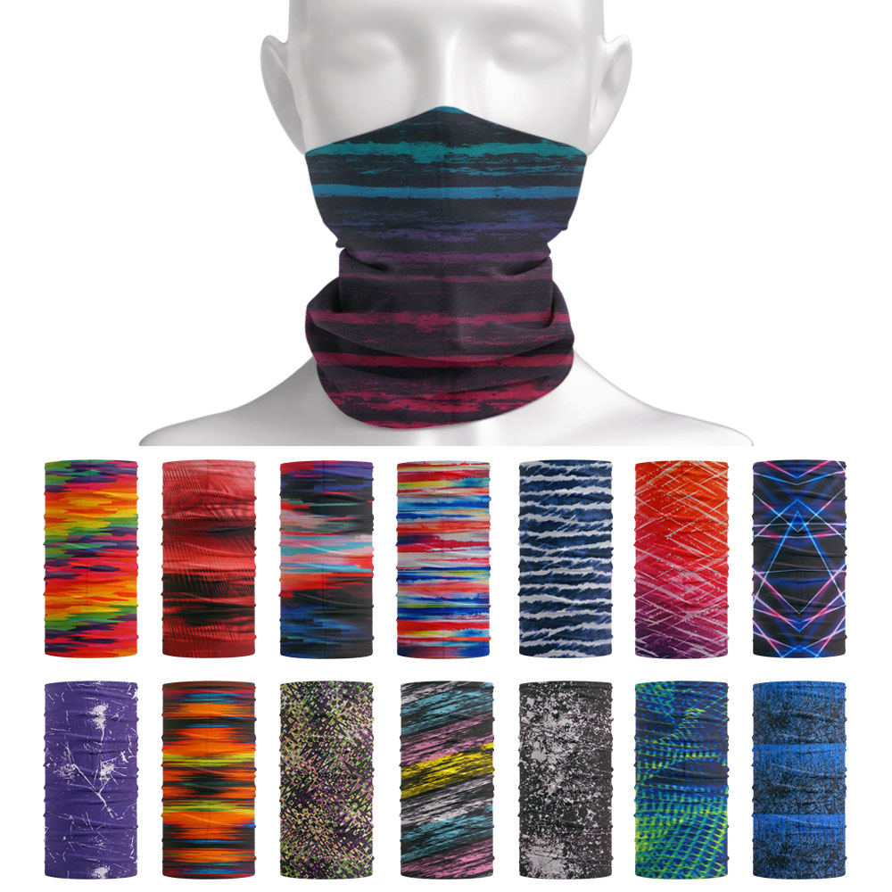 Cycling Gear For Women - Tie-Dye Stripes Pattern Neckchief Outdoor Summer