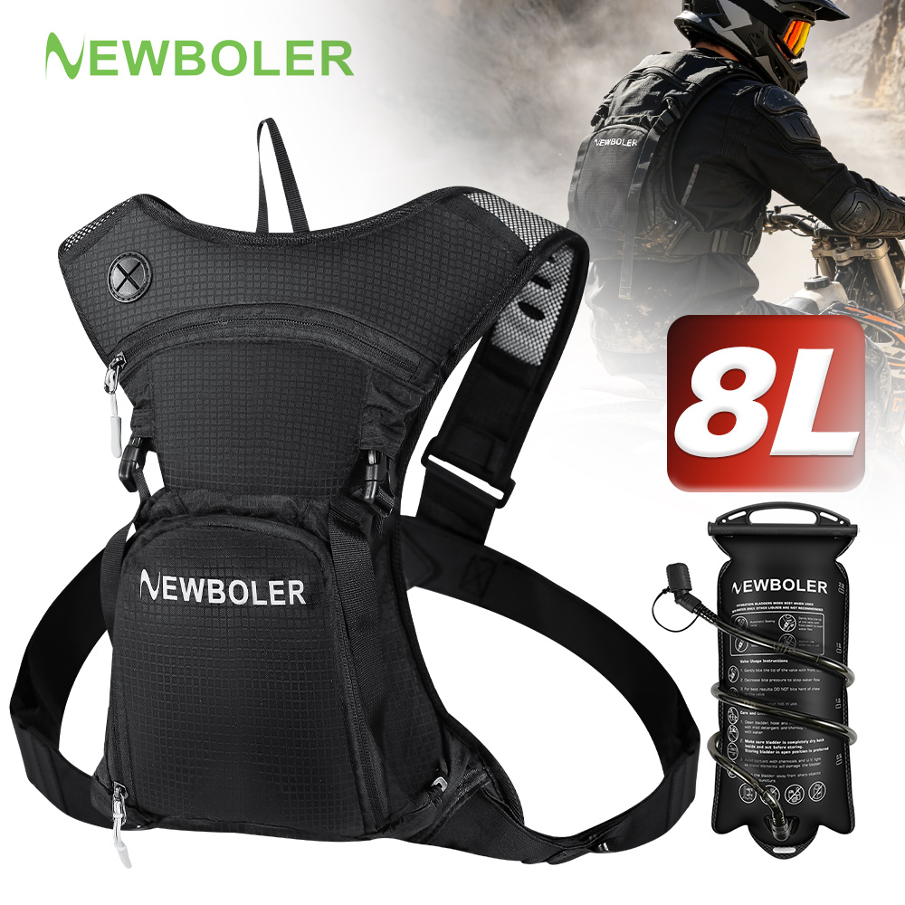 Cycling Gear Pack - NEWBOLER 8L Motorcycle Cycling Hydration Pack