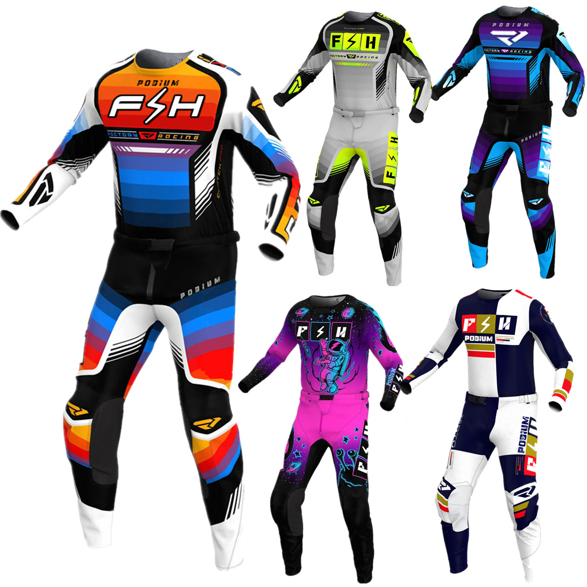 Cycling Gear Kit - 2024 FH Jersey Set MX Gear
