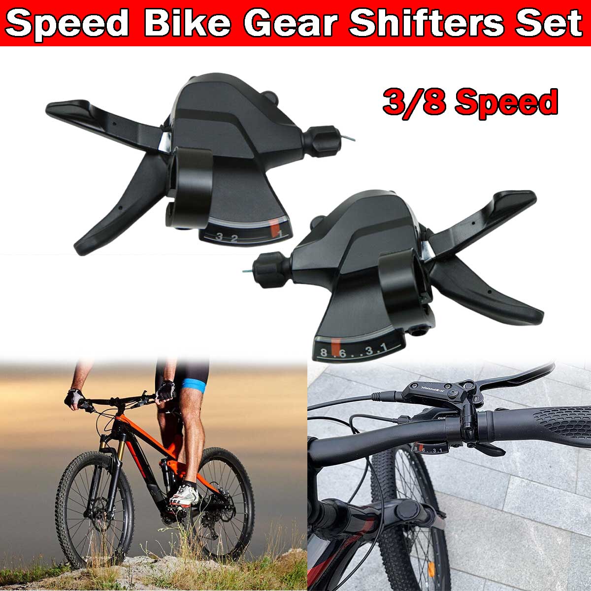 MTB Bike Gear Brake Levers Set - đánh giá và giá Cycling Gear Kit
