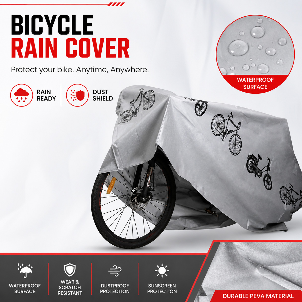 PINMOAP Universal Bicycle Rain - đánh giá và giá Cycling Gear Pack