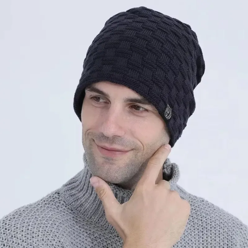 Mens Plush Lining Beanie Winte - đánh giá và giá Cycling Gear For Cold Weather