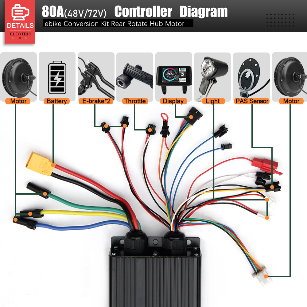 72V 3000W MTX39 E-Bike Convers - đánh giá và giá Cycling Gear Kit