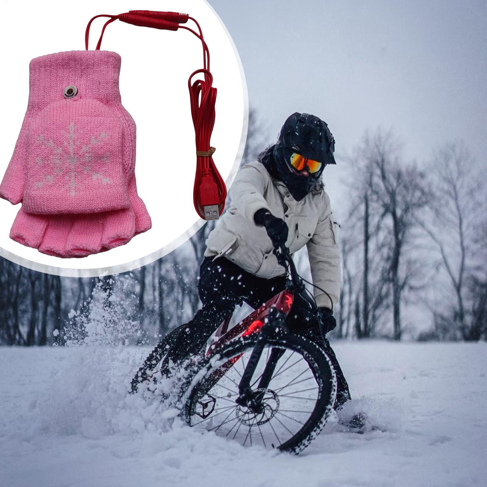 Heated Gloves Fingerless USB H - đánh giá và giá Cycling Gear For Cold Weather