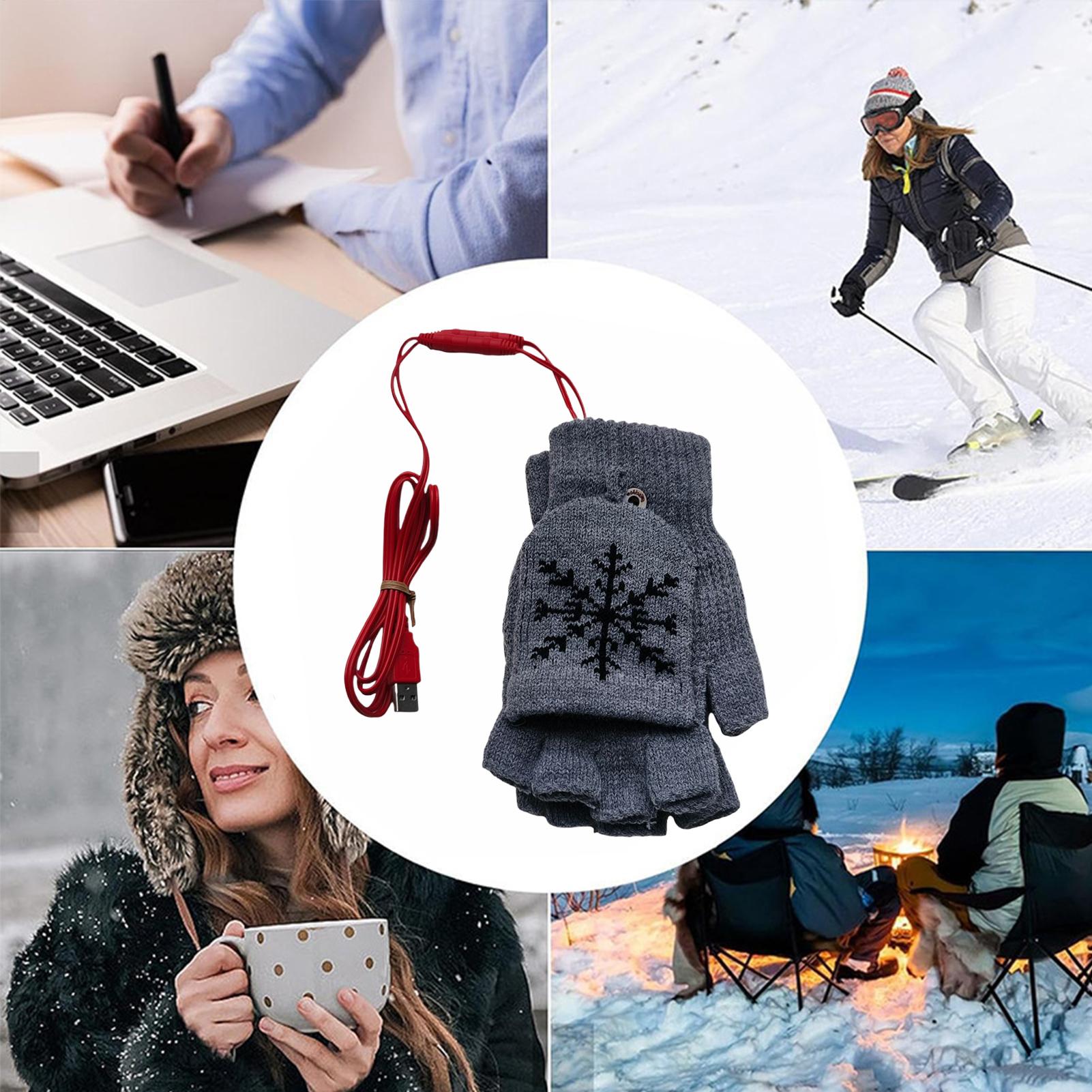 Heated Gloves Fingerless USB H - đánh giá và giá Cycling Gear For Cold Weather