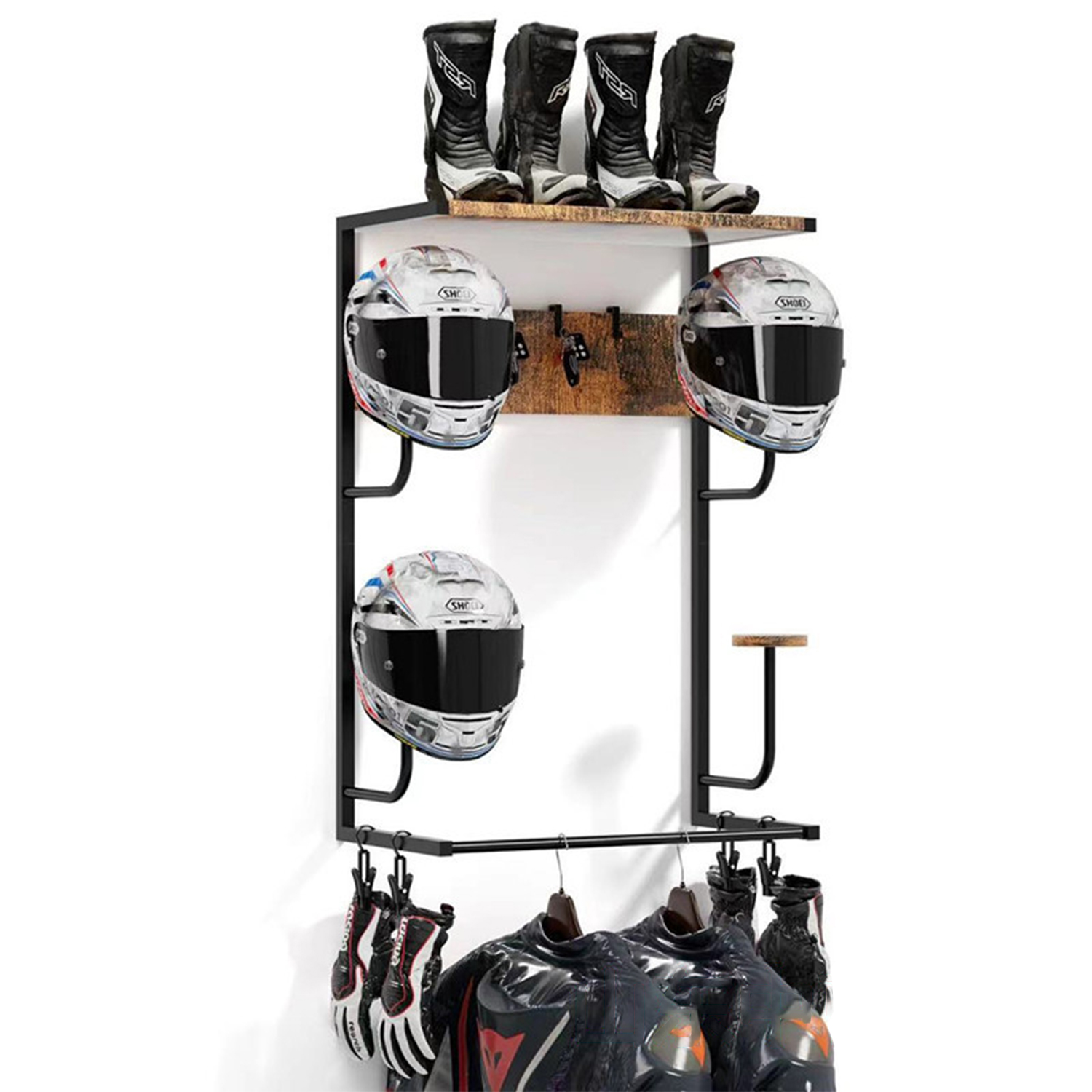 Motorcycle Helmet Holder, Wall - đánh giá và giá Cycling Gear Organiser
