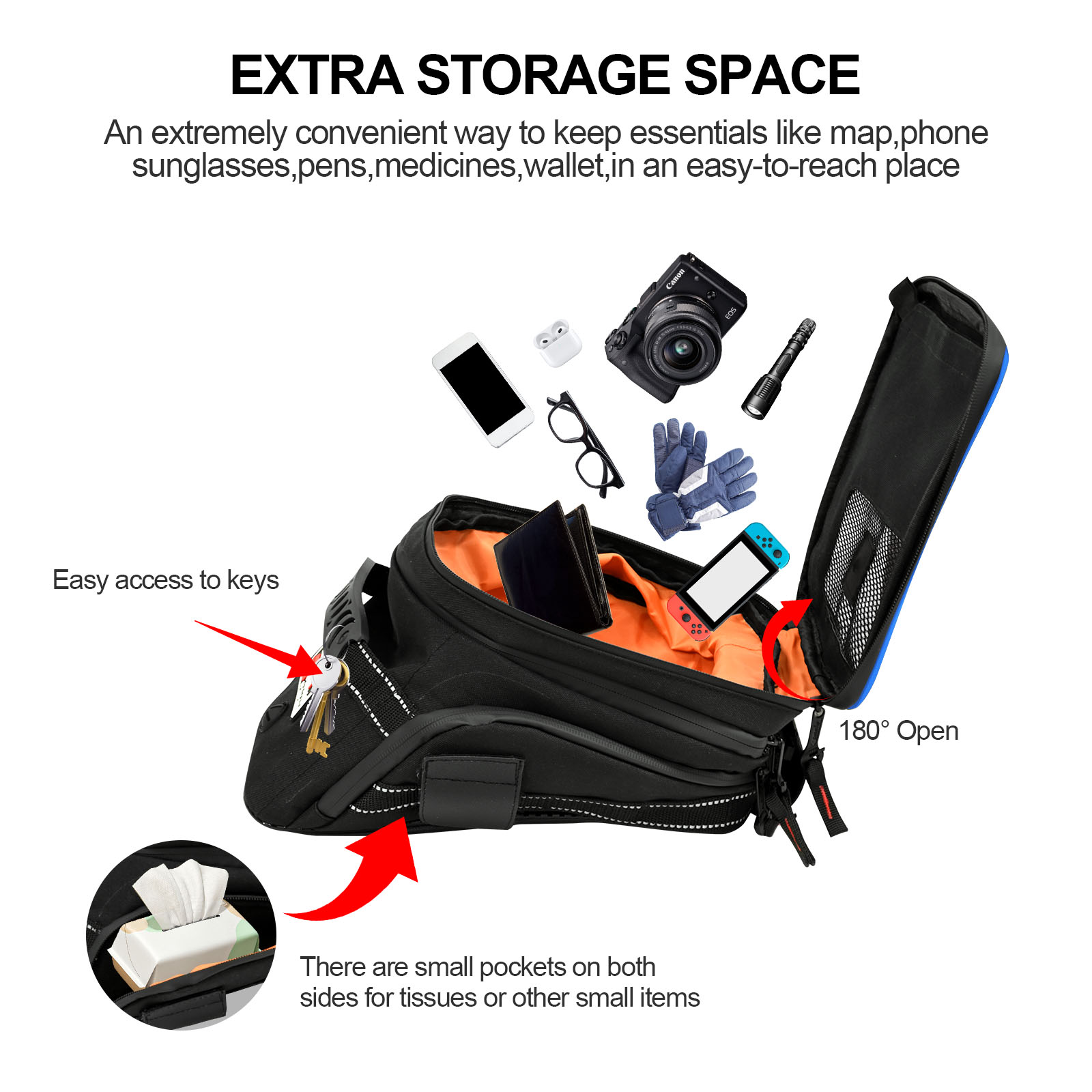 Large Capacity Expandable Moto - đánh giá và giá Cycling Gear Pack
